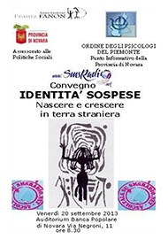 Novara, 20 Settembre 2013: Identità sospese