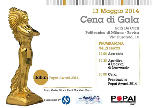 Cena di Gala Italian Popai Award 2014