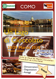 Lago di cioccolato a Como