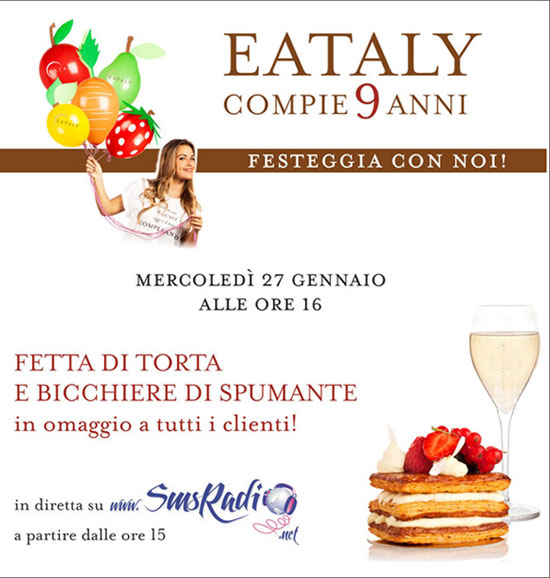 Nono Compleanno di Eataly Torino Lingotto