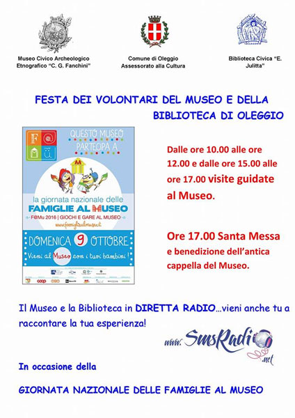 SmsRadio diretta Museo oleggio